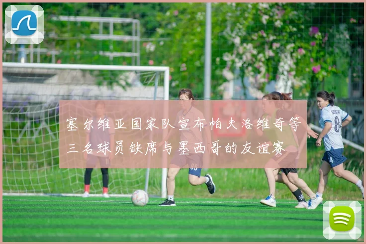 塞尔维亚国家队宣布帕夫洛维奇等三名球员缺席与墨西哥的友谊赛